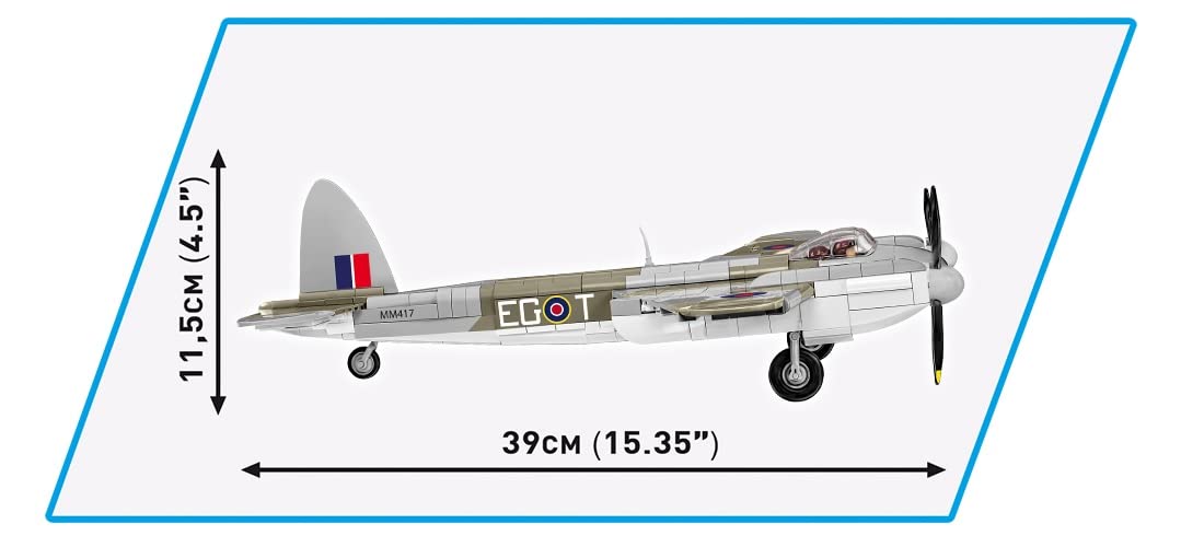 COBI Mosquito plane rotating wheels enable smooth display and interaction.