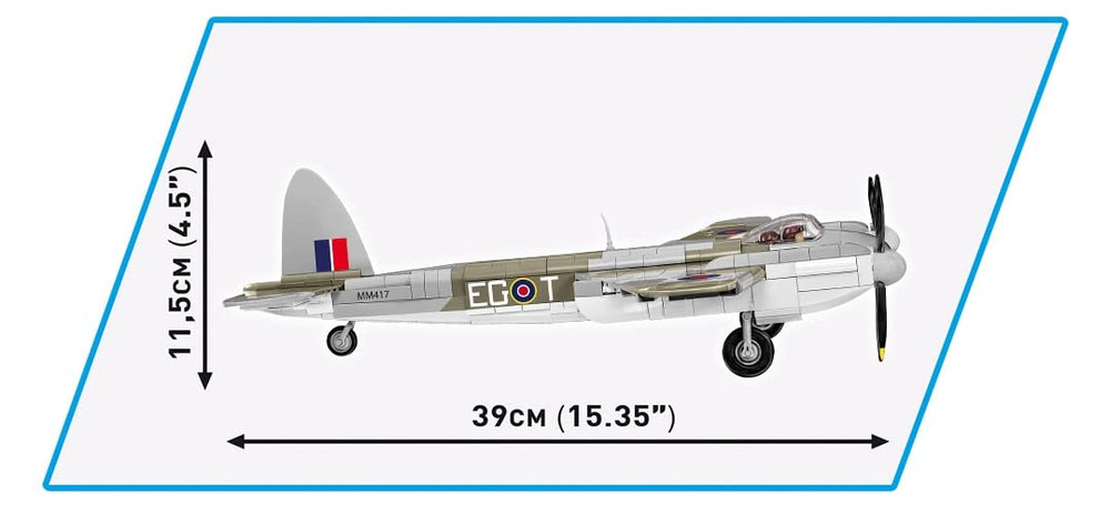 COBI Mosquito plane rotating wheels enable smooth display and interaction.