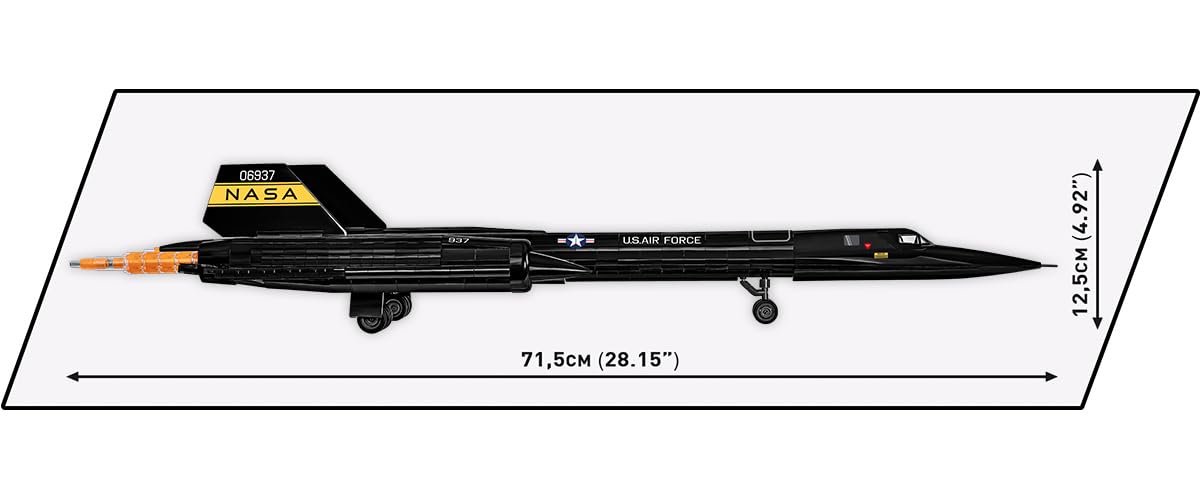 Detachable landing gear on COBI SR-71 Blackbird for realistic posing