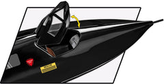 Two pilot figures included for cockpit scene storytelling