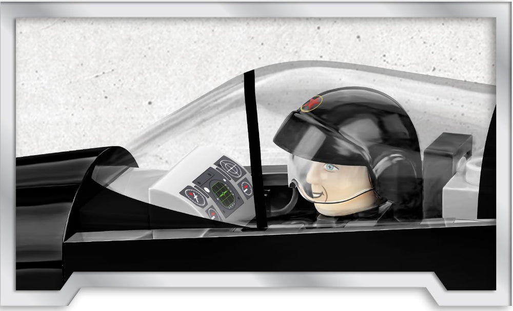 COBI TOP Gun MIG-28 figure with helmet enhances display storytelling