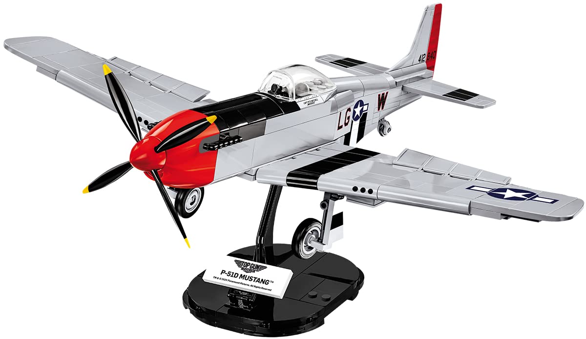 COBI Top Gun Maverick Mustang P-51D display model with 350 blocks