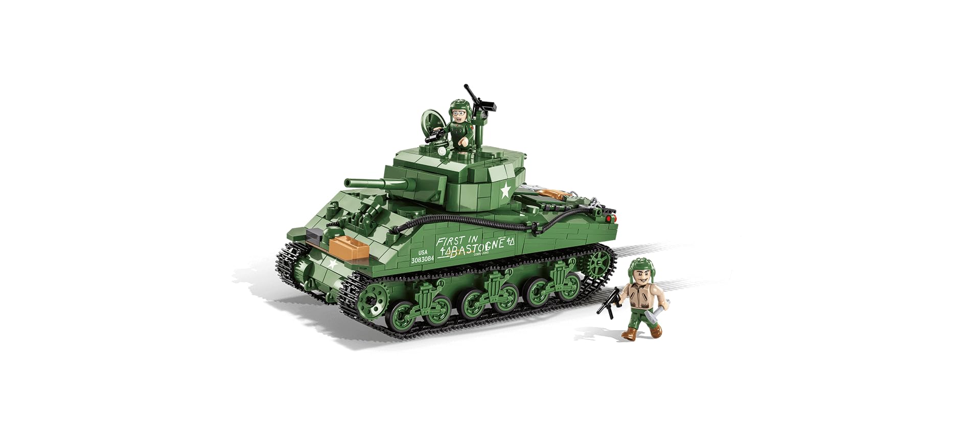 Two COBI pilot figures included for authentic WWII diorama scenes.
