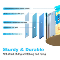 Pets cooling off in COBOPANDA pool with durable construction
