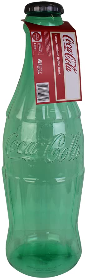 Coca-Cola American-made bottle bank; durable plastic display piece.