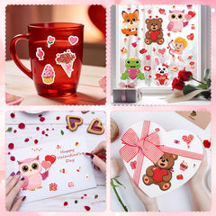 COCHIE owls design stickers whimsical notes for notebooks and crafts