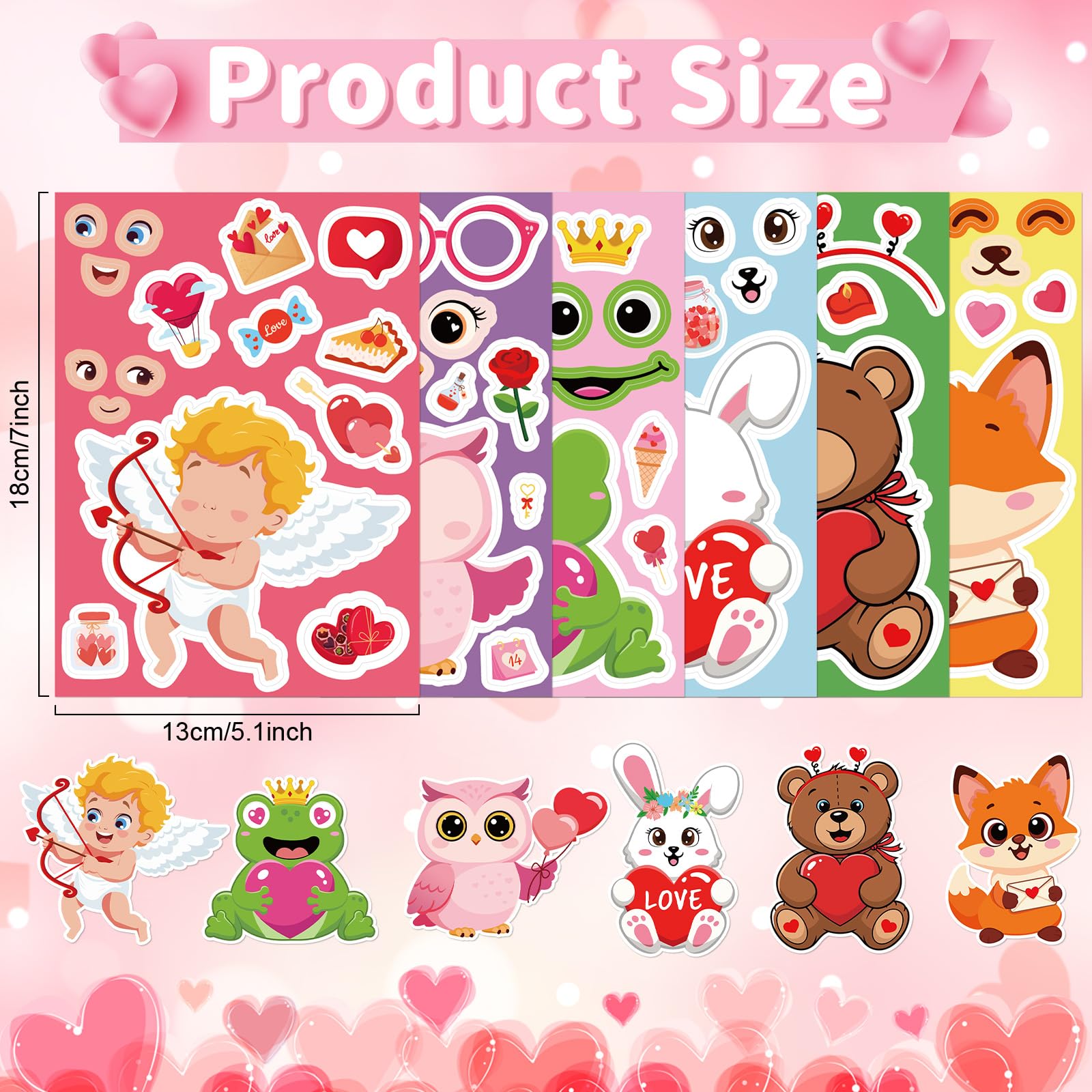 COCHIE large-size face stickers for easy kid decorating and creative projects
