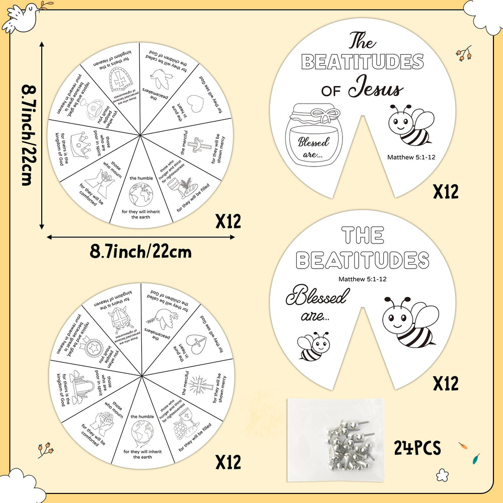 COcnny coloring wheel kit contents showing 48 coloring cards
