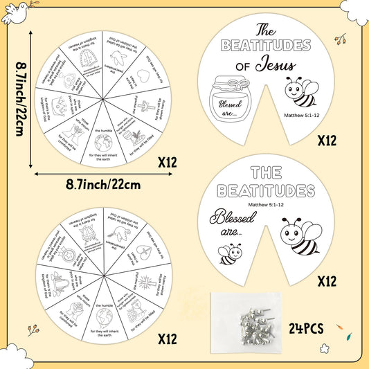 COcnny coloring wheel kit contents showing 48 coloring cards