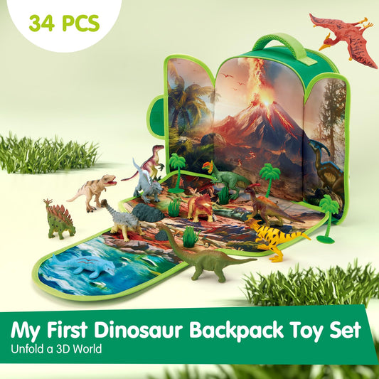 COCO&Friends foldable-3d-play-mat unfolds into a mini dino world