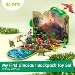 COCO&Friends foldable-3d-play-mat unfolds into a mini dino world