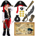 Cocojeci pirate costume box front, ready-to-gift adventure set for kids
