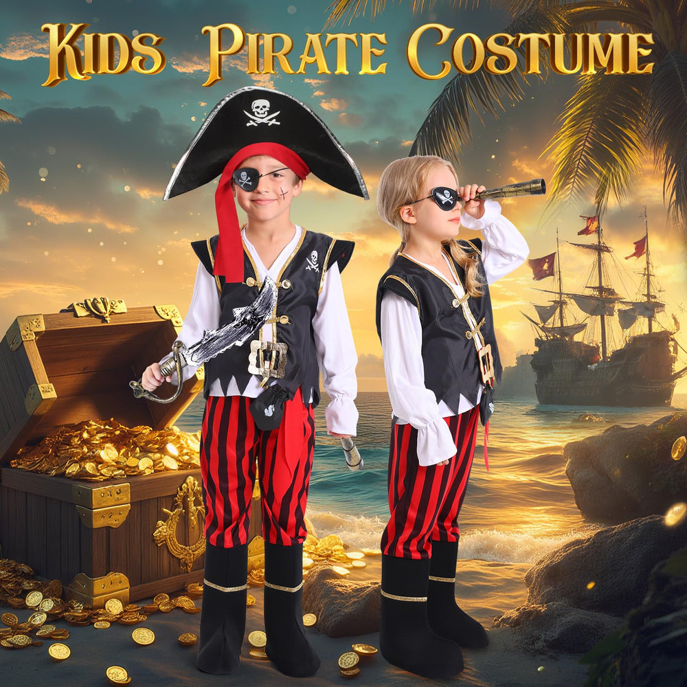 Cocojeci pirate pants with boot covers for authentic look and versatility