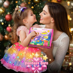 Cocojeci princess crown LED lights highlight royal role play and dress-up fun.