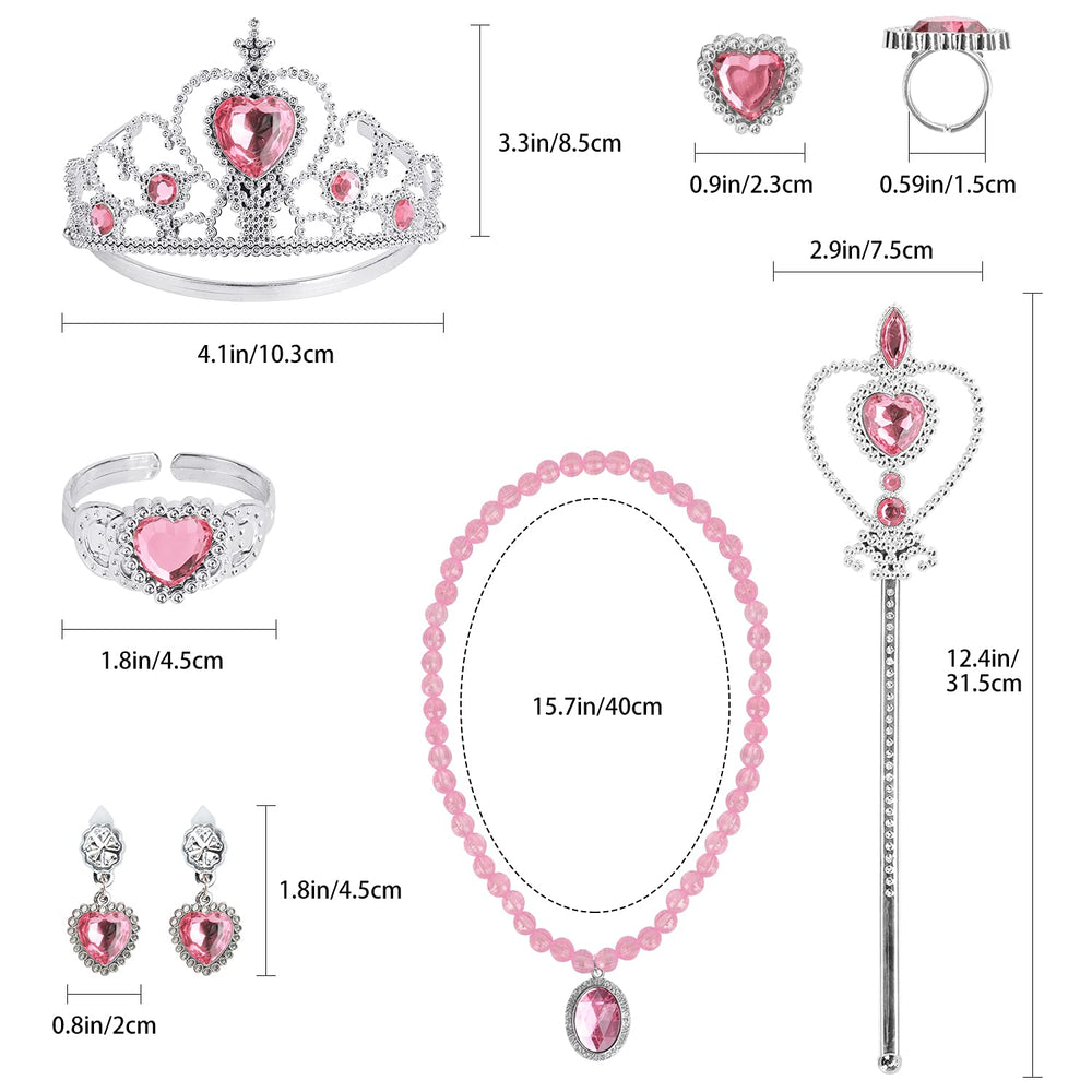 Cocojeci pink bracelet pairs with crown and wand for cohesive party attire.