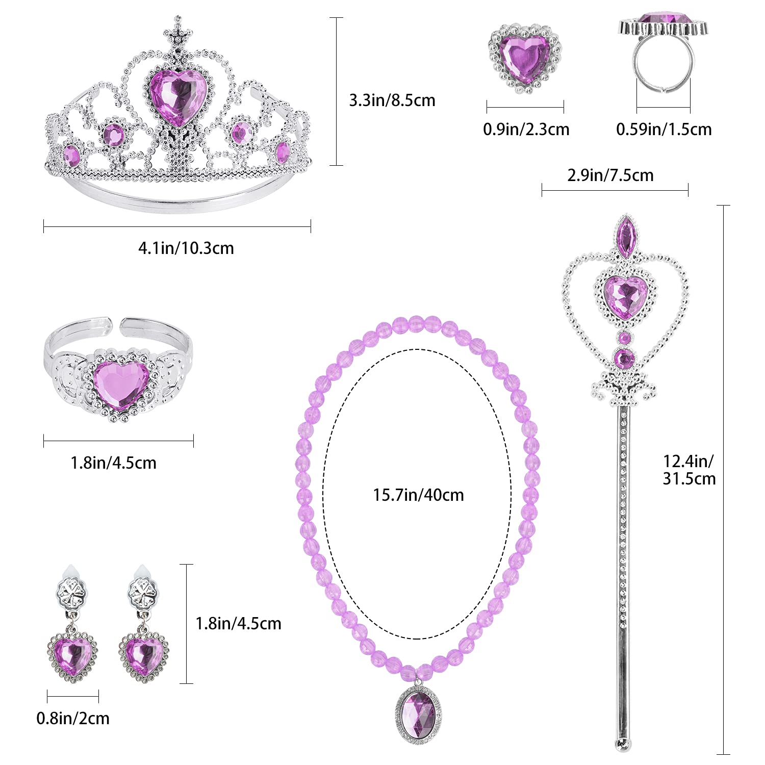 Cocojeci princess earrings complete the elegant look for photos