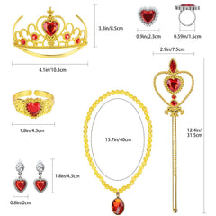 Cocojeci princess earrings complete a dainty royal look for kids.
