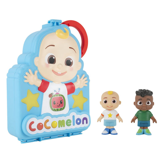 CoComelon carry along figure case closed with JJ and Cody ready to travel