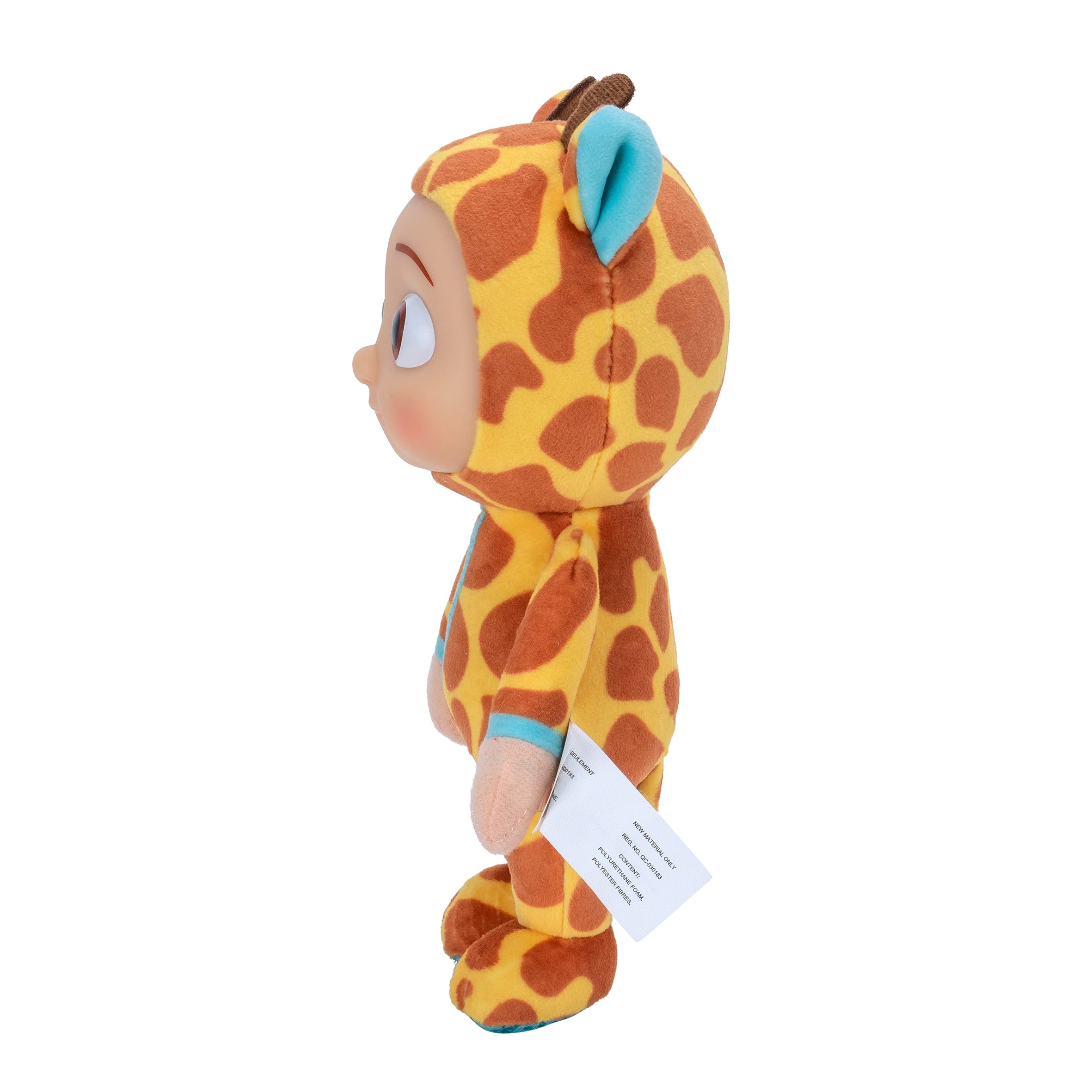 CoComelon JJ giraffe costume plush perfect for pretend play.