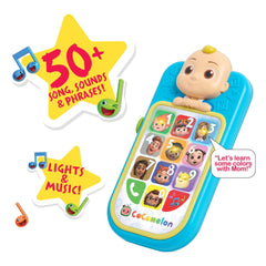 CoComelon JJ's My First Phone educational icons help with letters and numbers