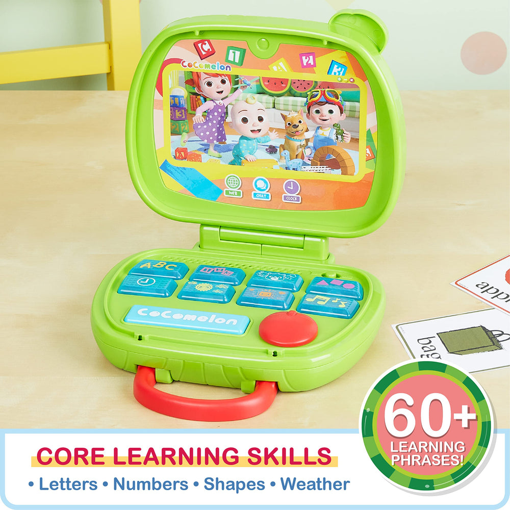 Chunky buttons light up to engage little hands and stimulate curiosity.