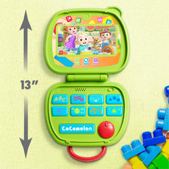 Press the music button to enjoy songs like The Alphabet Song and Bingo.