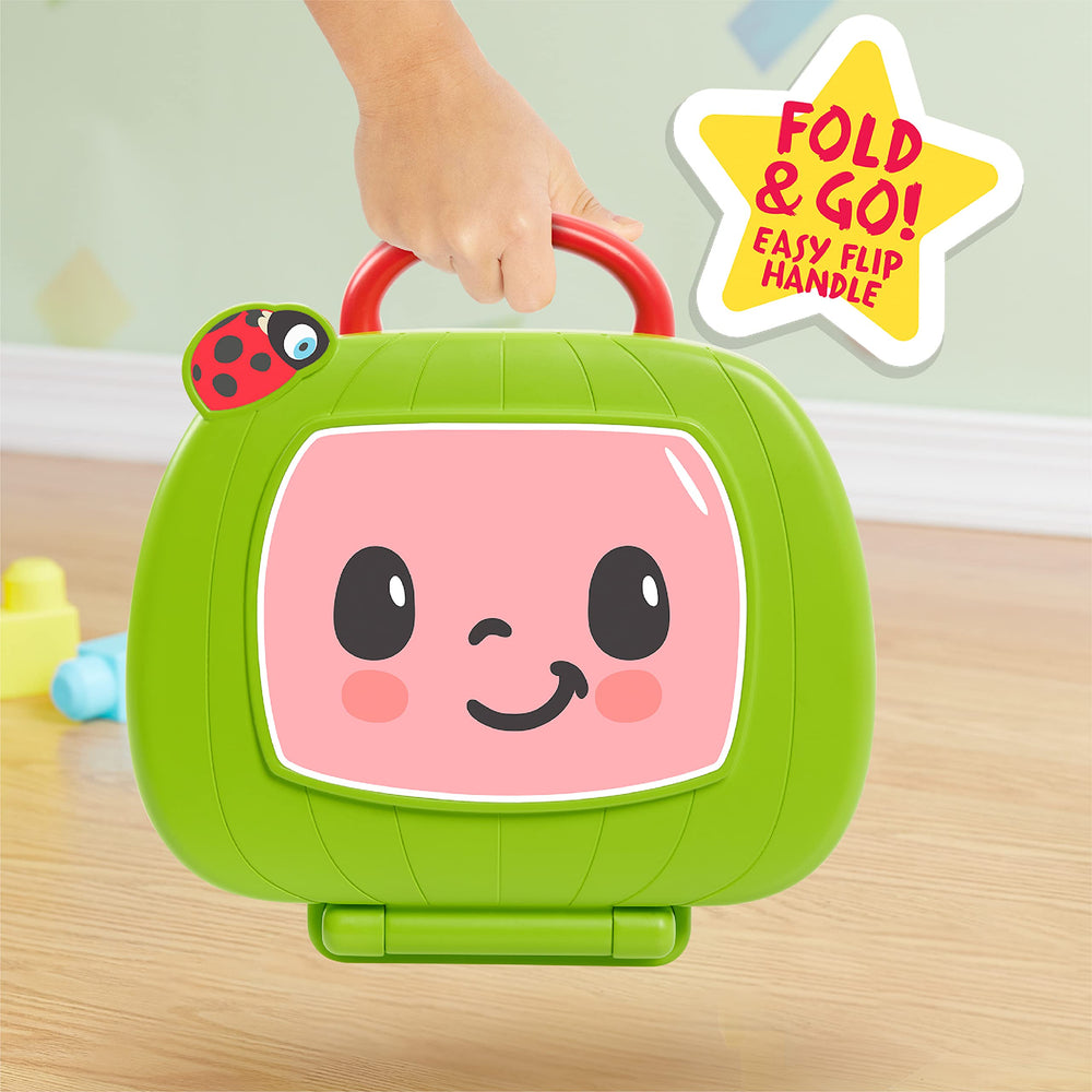 Compact, portable design with a built-in handle for on-the-go learning.