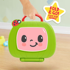 Compact, portable design with a built-in handle for on-the-go learning.