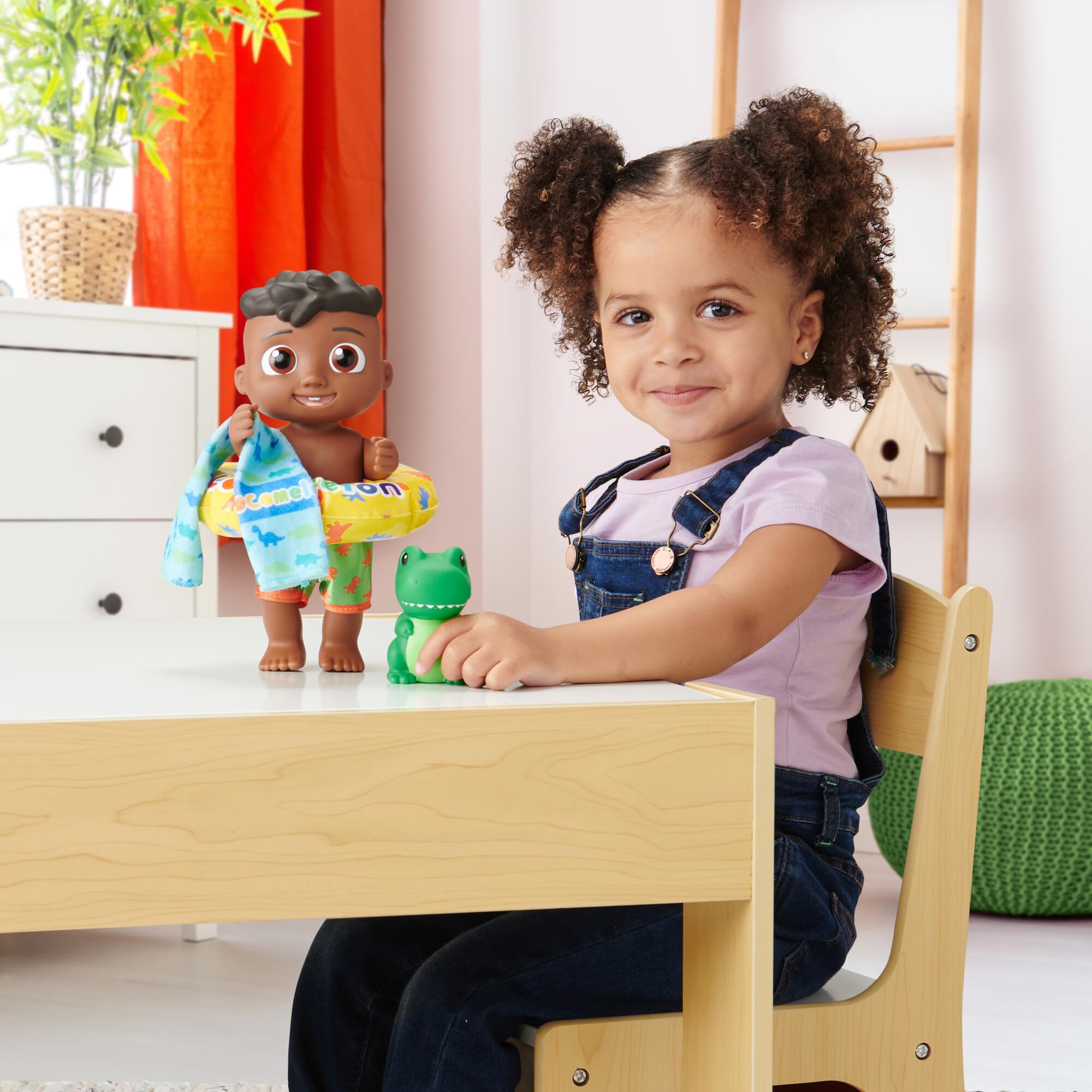CoComelon Splish Splash Cody is poseable for creative pretend play