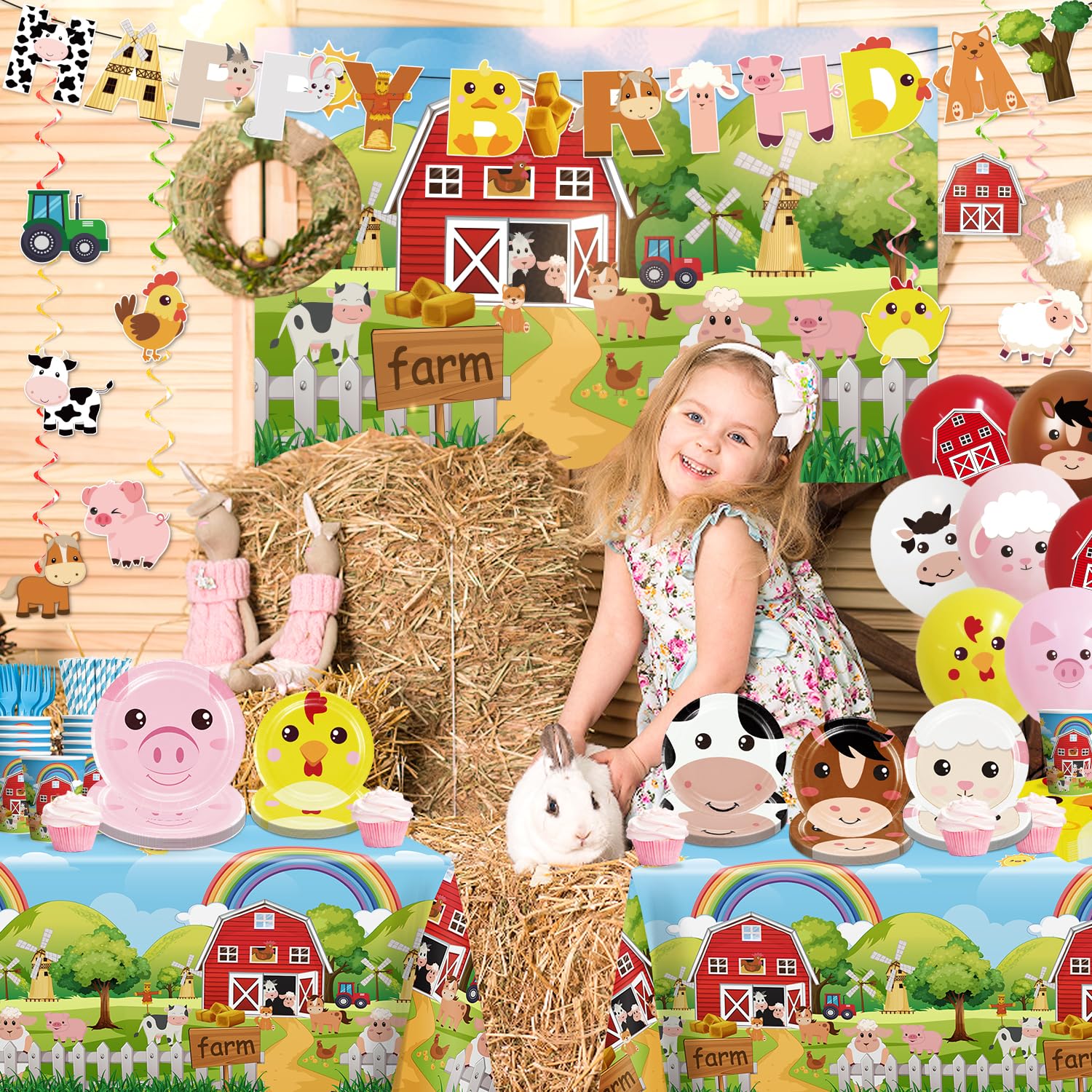 Cocomigo farm plates offer sturdy coverage for kid-friendly meals.