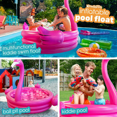 Coconut Float Versatile Kid Pool for backyard, beach, or pool party use