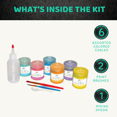 CocoNut Outdoor six-color chalk powders for vibrant, mix-and-match art on sidewalks.