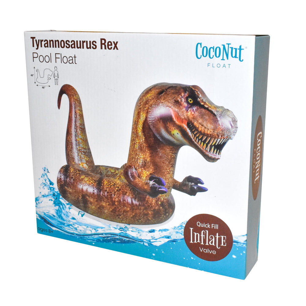 Coconut Float Instagram-ready dino float for photos.