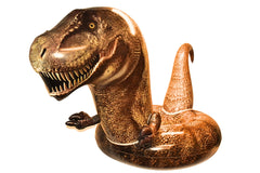 Coconut Float Tyrannosaurus Rex face print highlights vivid prehistoric detail.