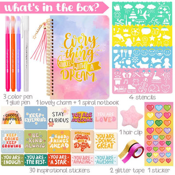 Cocostar DIY Journal Kit cute stencils for playful designs
