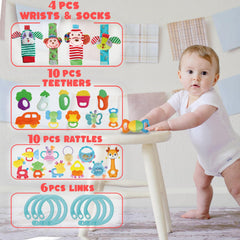 Cocurb silicone teether supports soothing gums and fine motor skills.