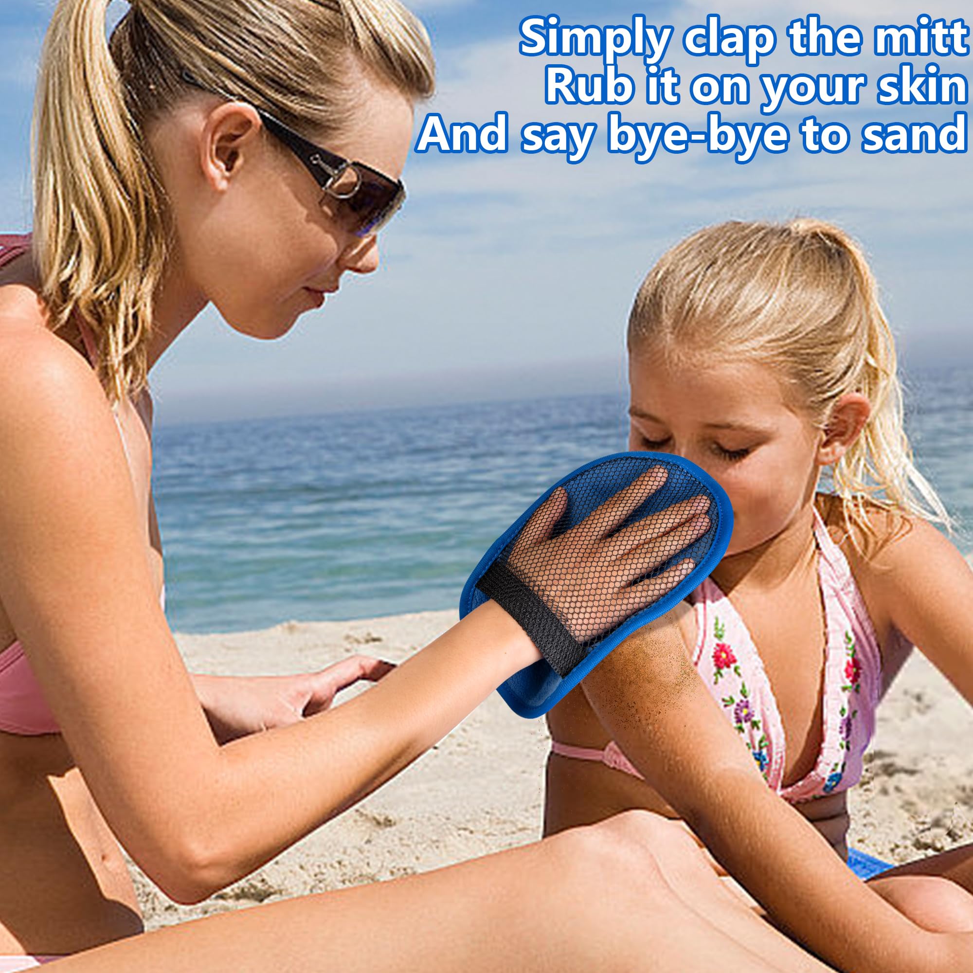 Codree sand remover mitt with breathable mesh keeps you cool while cleaning