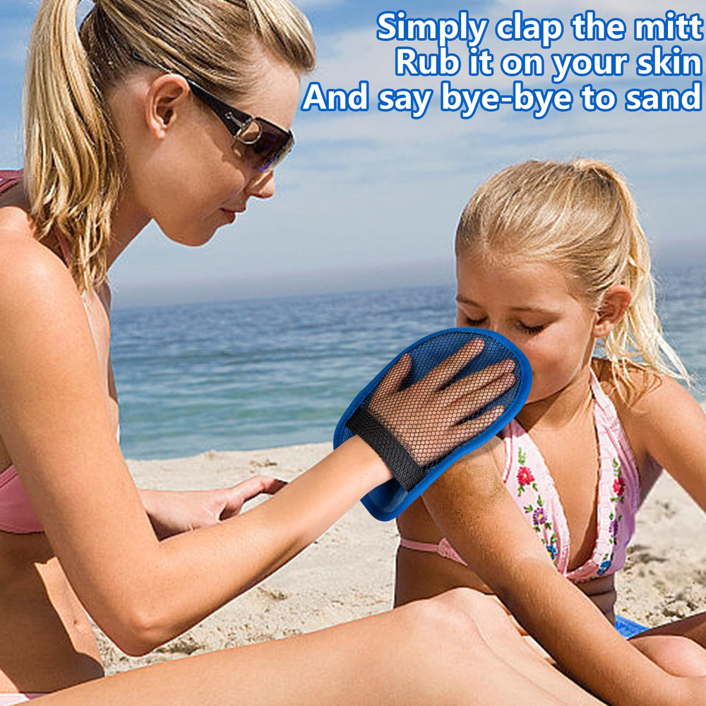 Codree sand remover mitt with breathable mesh keeps you cool while cleaning