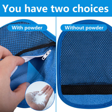 Codree wipe-off mitt worn on the hand for easy beach cleanup