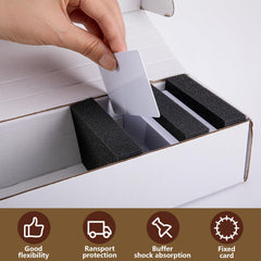 Codree shock-absorbing dividers keep delicate cards separated and secure during transport.