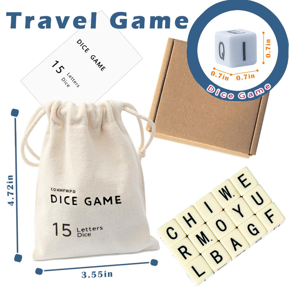 COHHFWPD Easy Play dice for forming three-letter words in minutes.