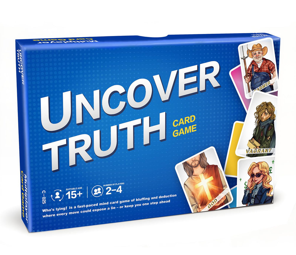 COHHFWPD Uncover Truth box front for travel-friendly game nights.