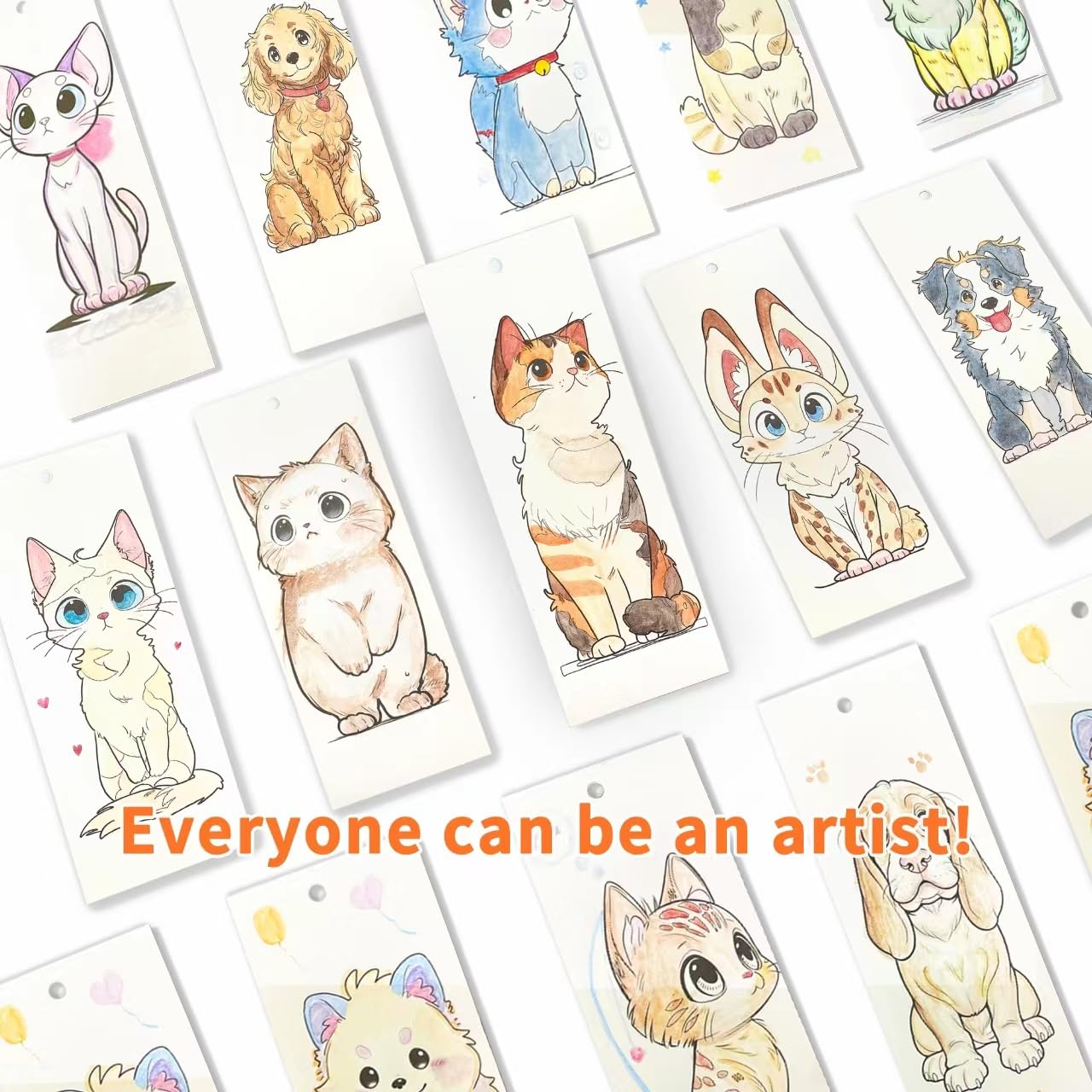 COIPLAY 52 bookmarks color sheets provide quick prompts and handy page markers.
