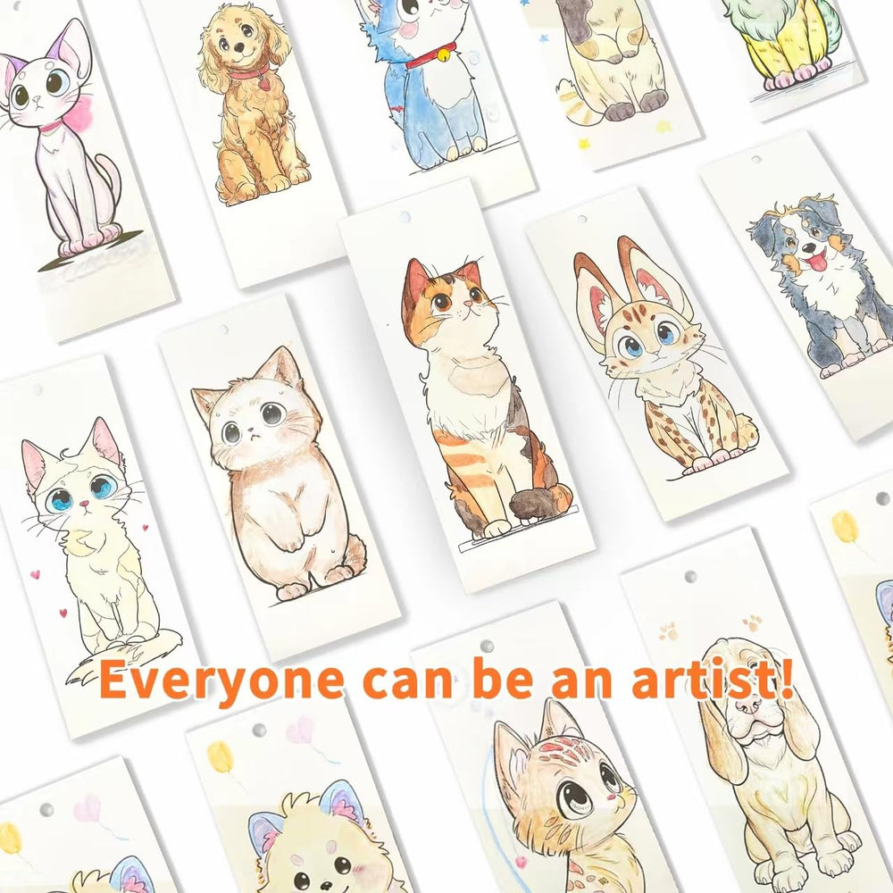 COIPLAY 52 bookmarks color sheets provide quick prompts and handy page markers.