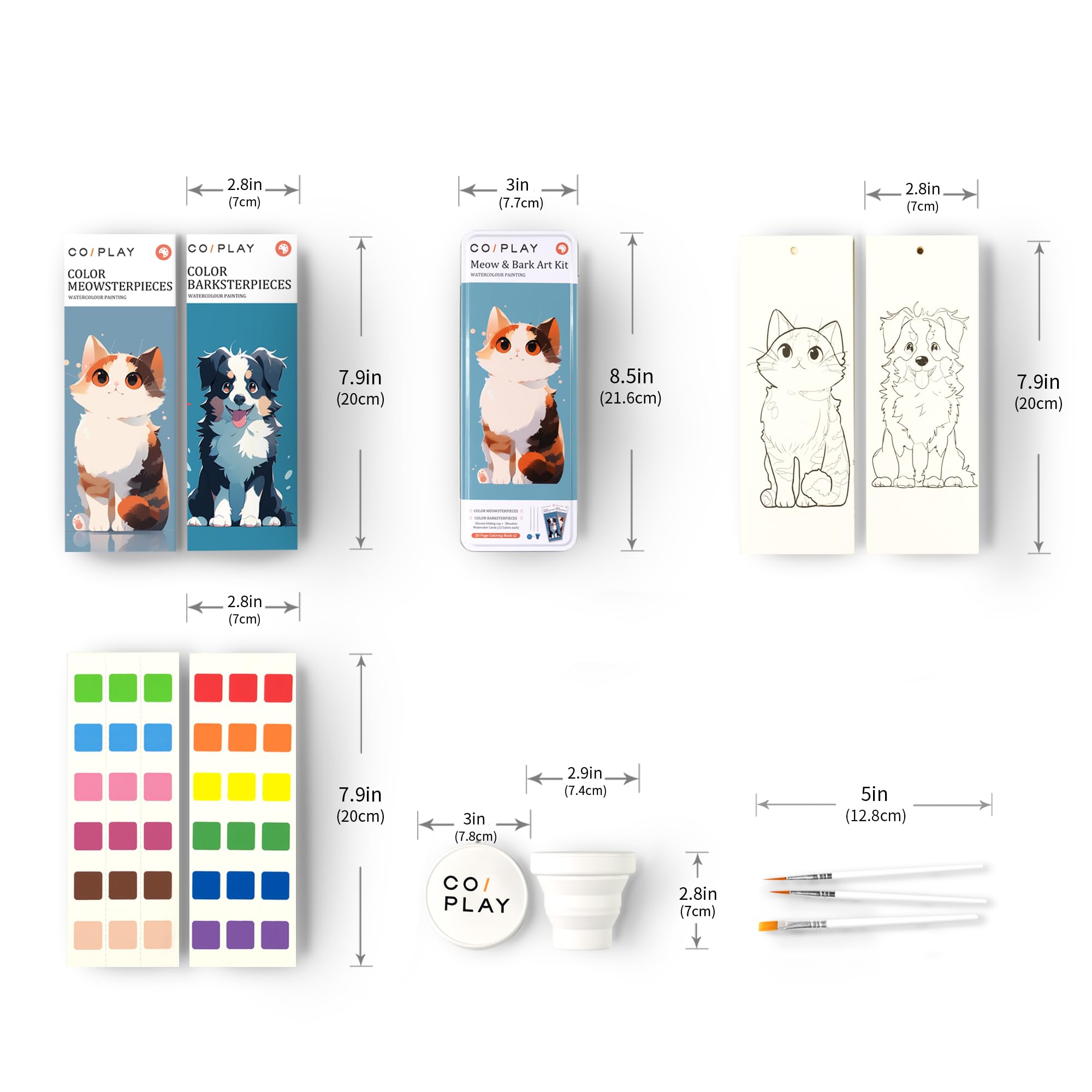 COIPLAY includes watercolor paper for smooth color blending.