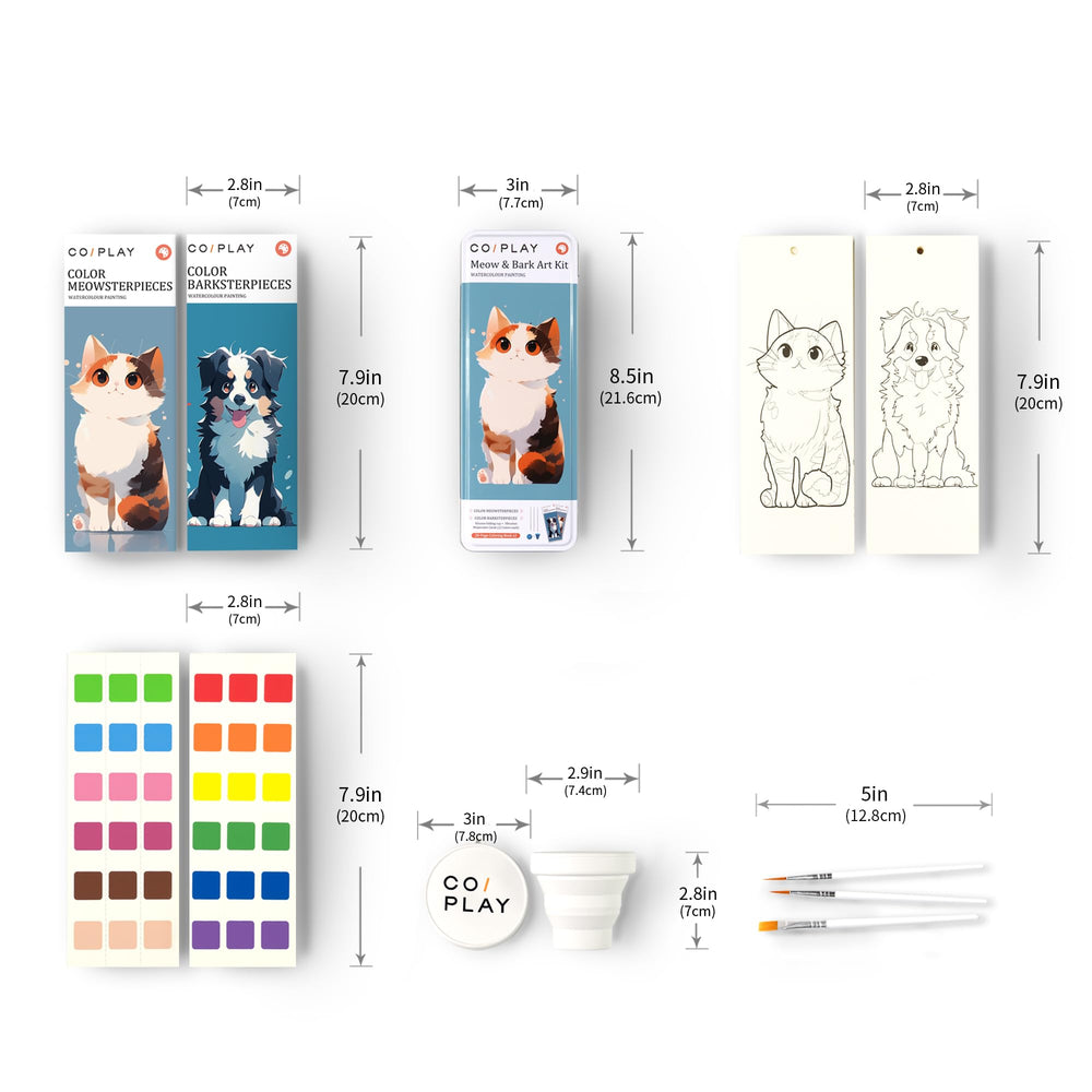 COIPLAY includes watercolor paper for smooth color blending.