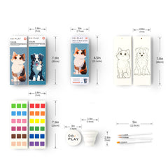 COIPLAY includes watercolor paper for smooth color blending.