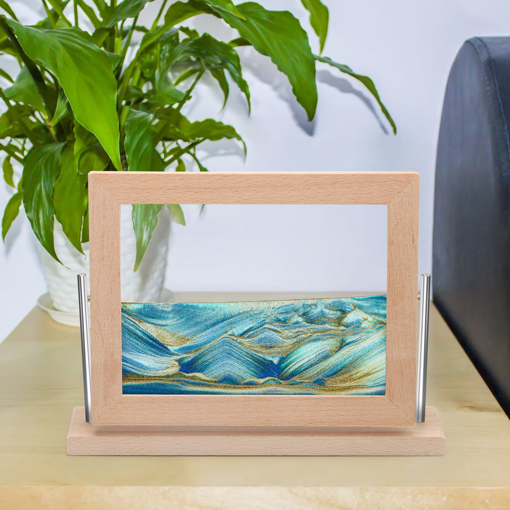Coitak calming sand art motion inspires creativity with a unique decorative focal point.