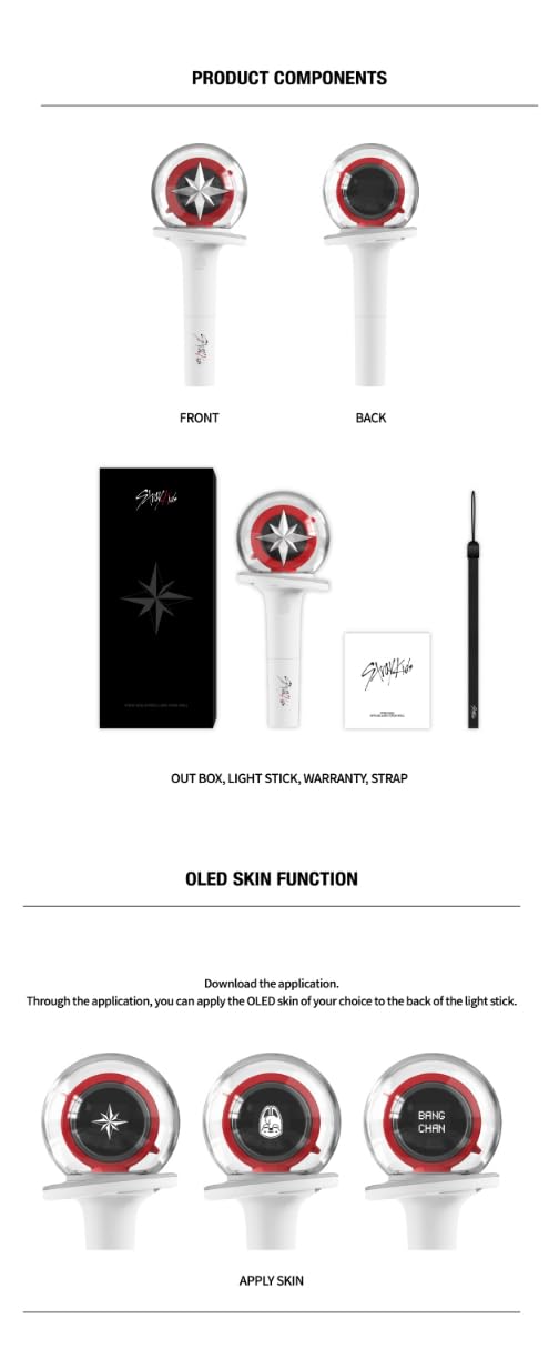 Cokodive Stray Kids Light Stick Ver2 LED illumination highlights vibrant show moments.