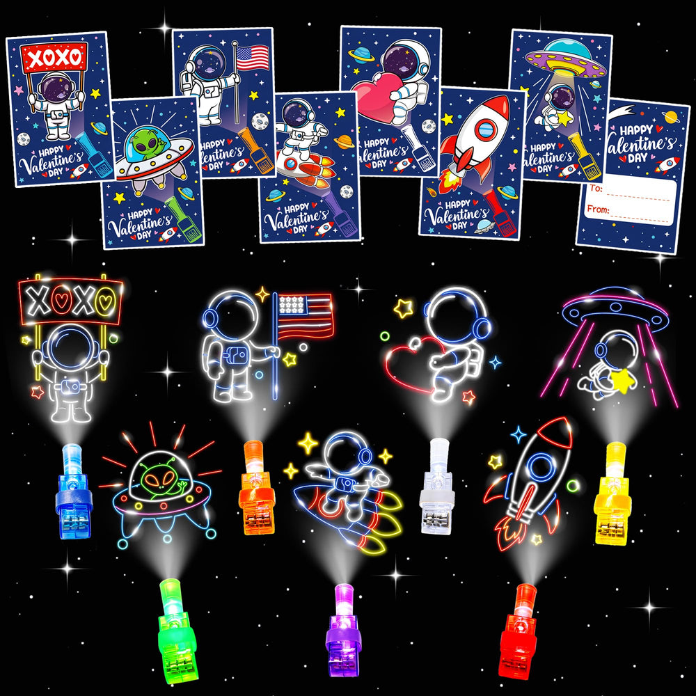 COKOKA astronaut card with LED light for classroom exchanges